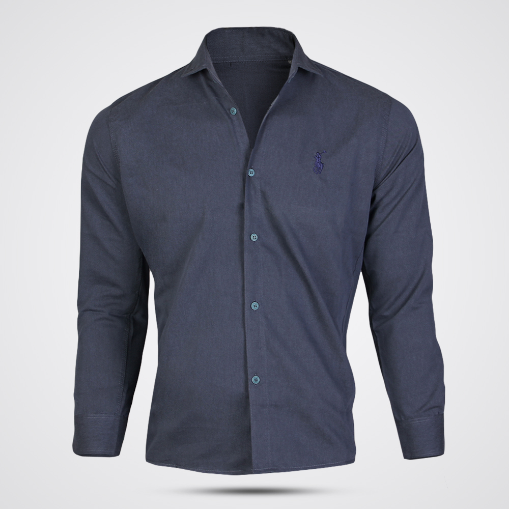 پیراهن اسپرت مدل POLO آبی نفتی